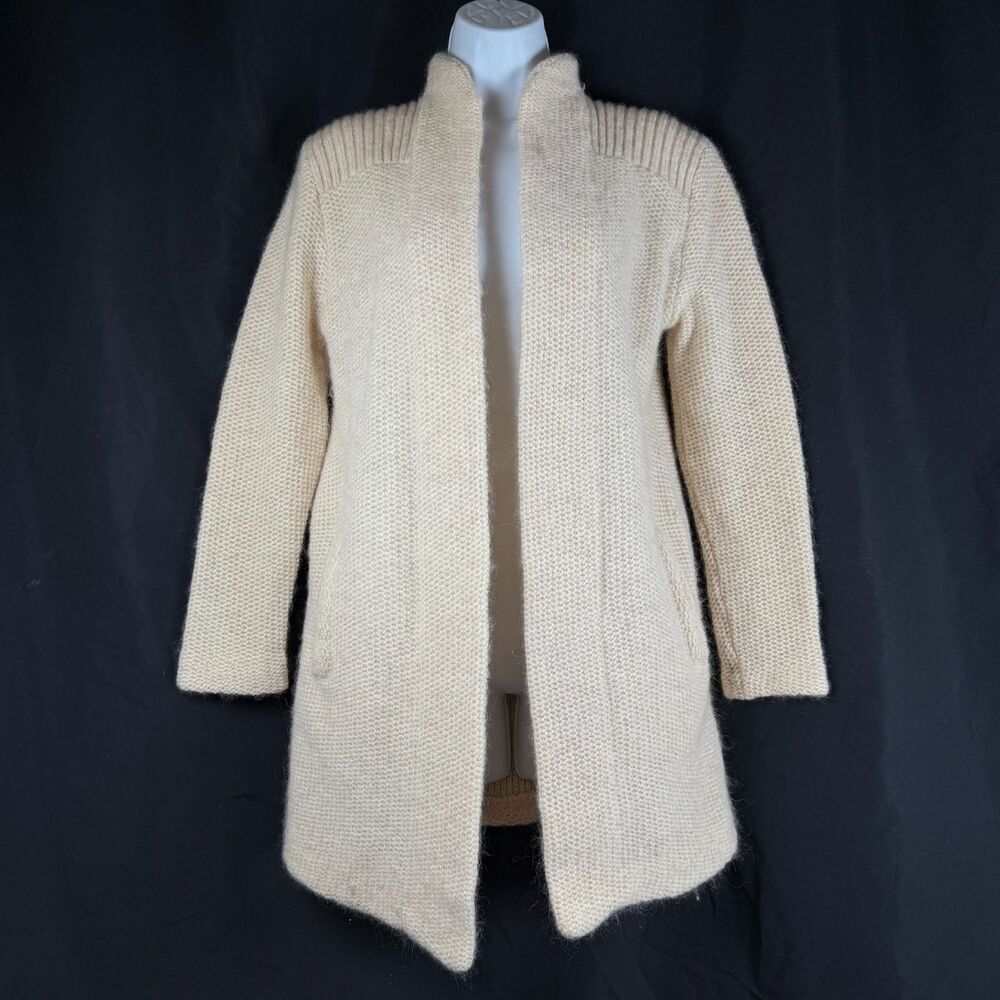 VTG 1980s P.G.E. Mohair Cardigan Women's Sweater Medium Made In Hong Kong